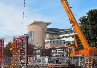 working at aberdeen royal infirmary - aberdeen crane hire
